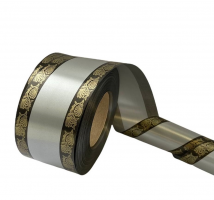 Лента полипропиленовая серебро 8 см