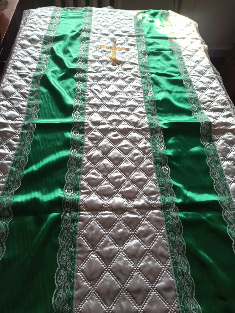 Покрывало атлас, стеганое, двойной синтепон